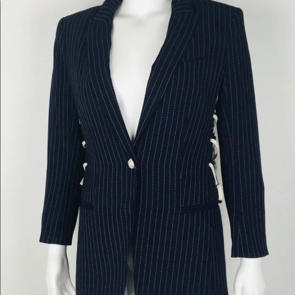 Veronica Beard Taylor Lace Up Side Blazer NWT-size 8